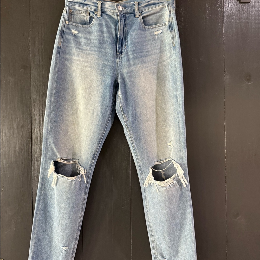 American Eagle Outfitters Distressed Blue Denim Jeans